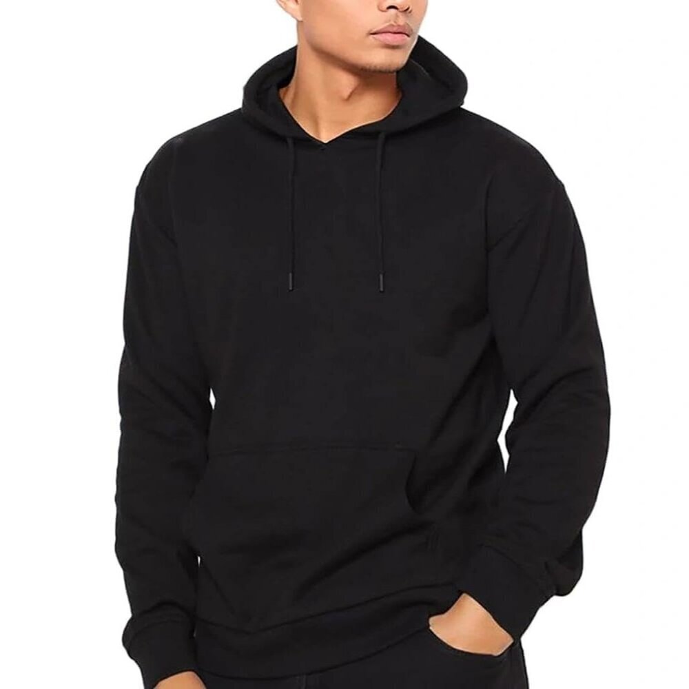 Lightweight Fleece Pullover Hoodie Unisex Casual Comfortable Pockets